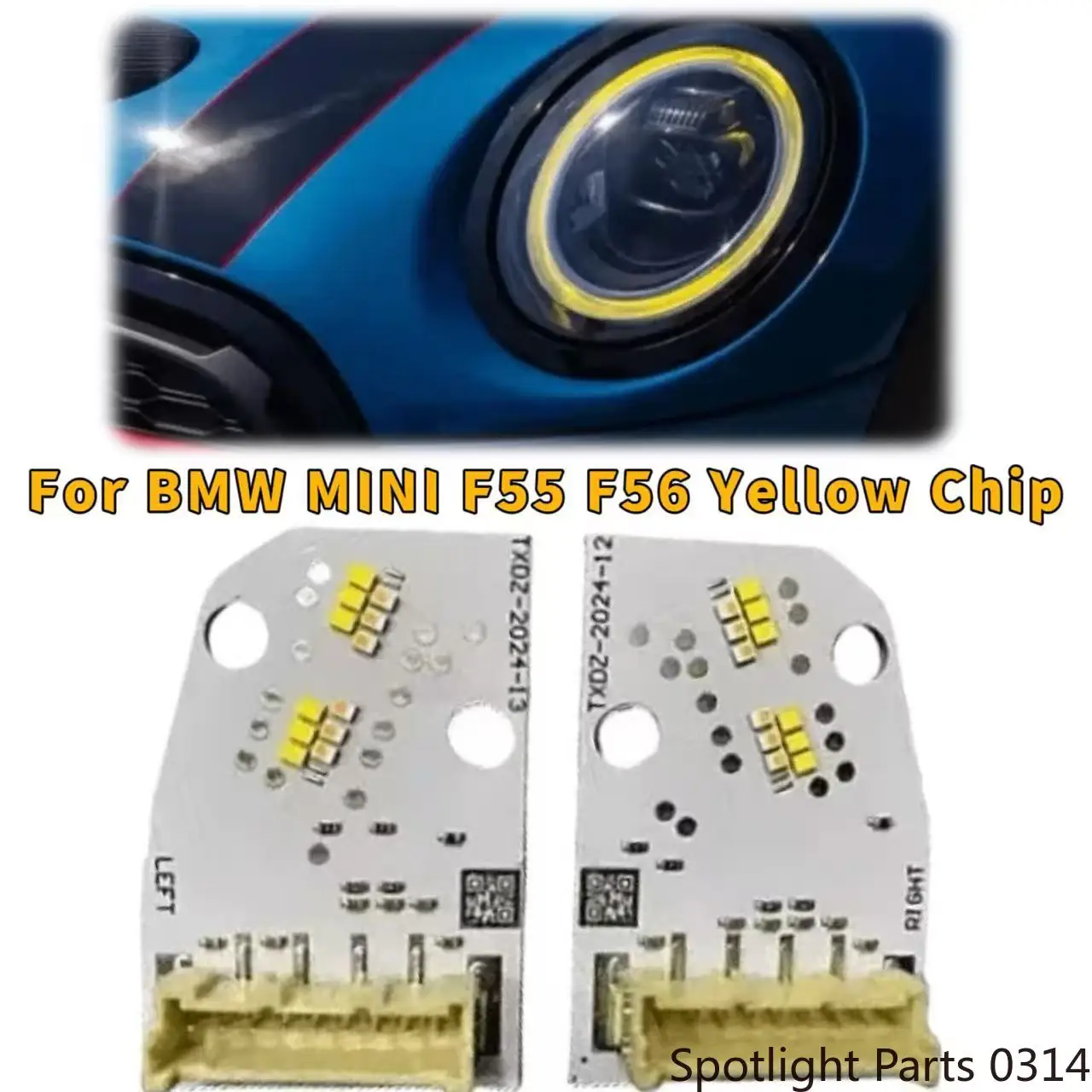 For BMW Mini Cooper F55 F56 F57 2014-2018 LED Headlight Yellow DRL Chip Angel Eye Board 63118737591 63118737592 Car Accessories
For BMW Mini Cooper F55 F56 F57 2014-2018 LED Headlight Yellow DRL Chip Angel Eye Board 63118737591 63118737592 Car Accessories