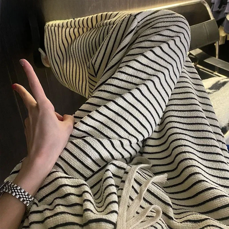 plus Size American Casual Loose Waist Striped Long Pants Men Women Spring Summer High Waist Wide Leg Pants Youth Active Sle
plus Size American Casual Loose Waist Striped Long Pants Men Women Spring Summer High Waist Wide Leg Pants Youth Active Sle