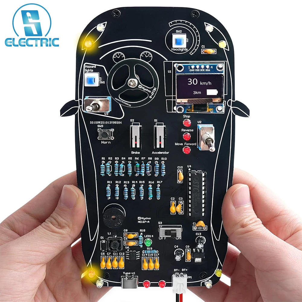 DIY Car Driving Simulator Soldering Kit Automotive Control System with Gear Shift LCD Display STEM Electronics Learning Project
DIY Car Driving Simulator Soldering Kit Automotive Control System with Gear Shift LCD Display STEM Electronics Learning Project