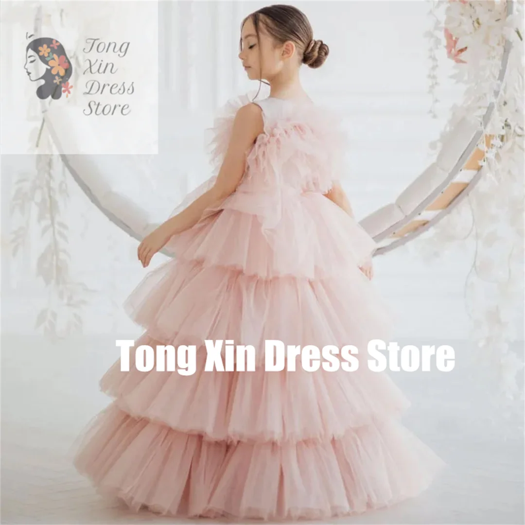 Customized Flower Girl Dresses Tulle Tiered Black Ribbon Sleeveless For Wedding Birthday Banquet Prom Princess Gowns
Customized Flower Girl Dresses Tulle Tiered Black Ribbon Sleeveless For Wedding Birthday Banquet Prom Princess Gowns