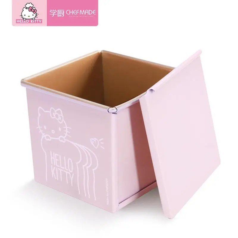 Kawaii Sanrio Anime Hobby Hello Kitty Cartoon Non-Stick Sliding Lid Toast Box Household Square Bread Toast with Lid 250G
Kawaii Sanrio Anime Hobby Hello Kitty Cartoon Non-Stick Sliding Lid Toast Box Household Square Bread Toast with Lid 250G