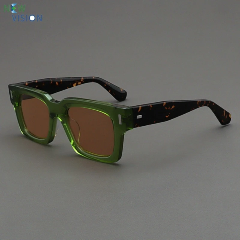 New Acetate Sunglasses Women Transparent Green Frame Tortoiseshell Color Square Leg Fashion Men Outdoor Polarized Sun Glasses
New Acetate Sunglasses Women Transparent Green Frame Tortoiseshell Color Square Leg Fashion Men Outdoor Polarized Sun Glasses