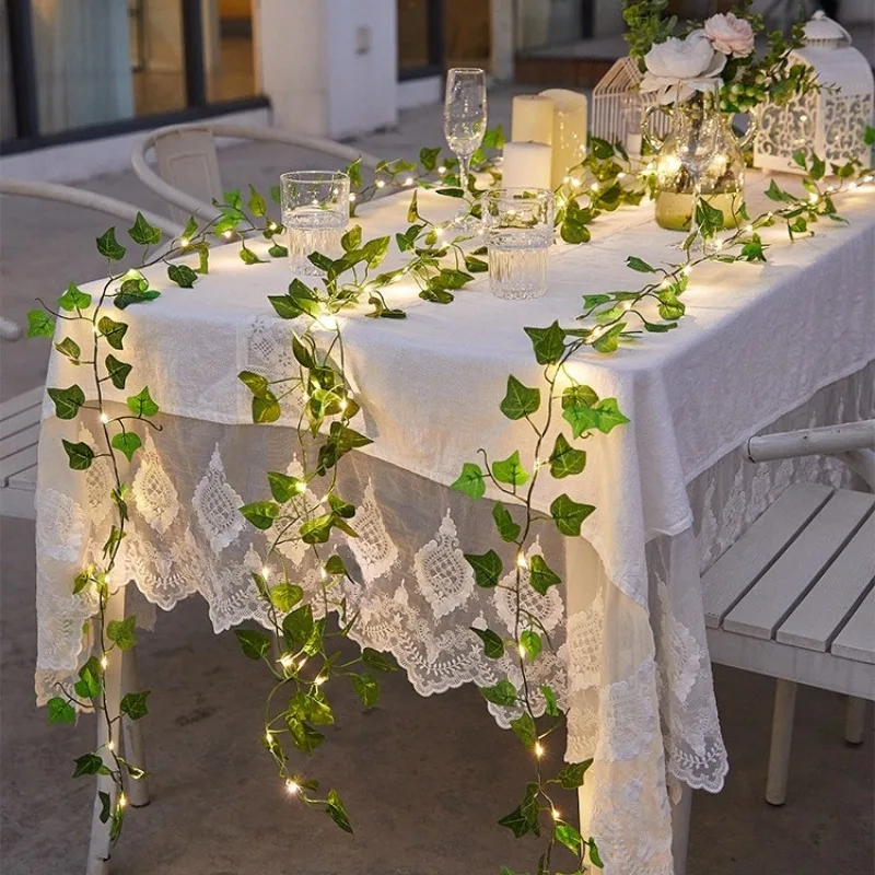 Vine Lights Green Ivy Vines String Lights Battery Operated Artifical Garland Plant Leaves with Light for Bedroom Holiday Decor
Vine Lights Green Ivy Vines String Lights Battery Operated Artifical Garland Plant Leaves with Light for Bedroom Holiday Decor