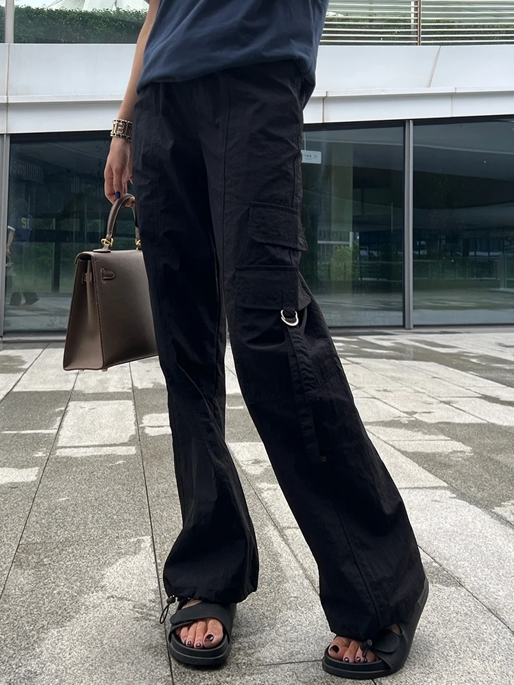 Американские женские рабочие брюки с высокой талией, быстросохнущие, свободного кроя, летние, широкие, повседневные, от Little Princ Babba
Американские женские рабочие брюки с высокой талией, быстросохнущие, свободного кроя, летние, широкие, повседневные, от Little Princ Babba