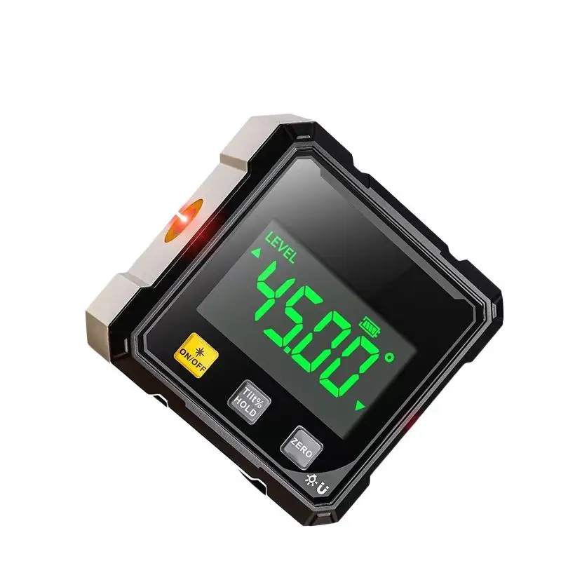 *Accurate Measurement Level Four Sided Magnetic Suction Double-sided Laser Tilt Angle Box Small Electronic Angle Ruler For Slope
*Accurate Measurement Level Four Sided Magnetic Suction Double-sided Laser Tilt Angle Box Small Electronic Angle Ruler For Slope