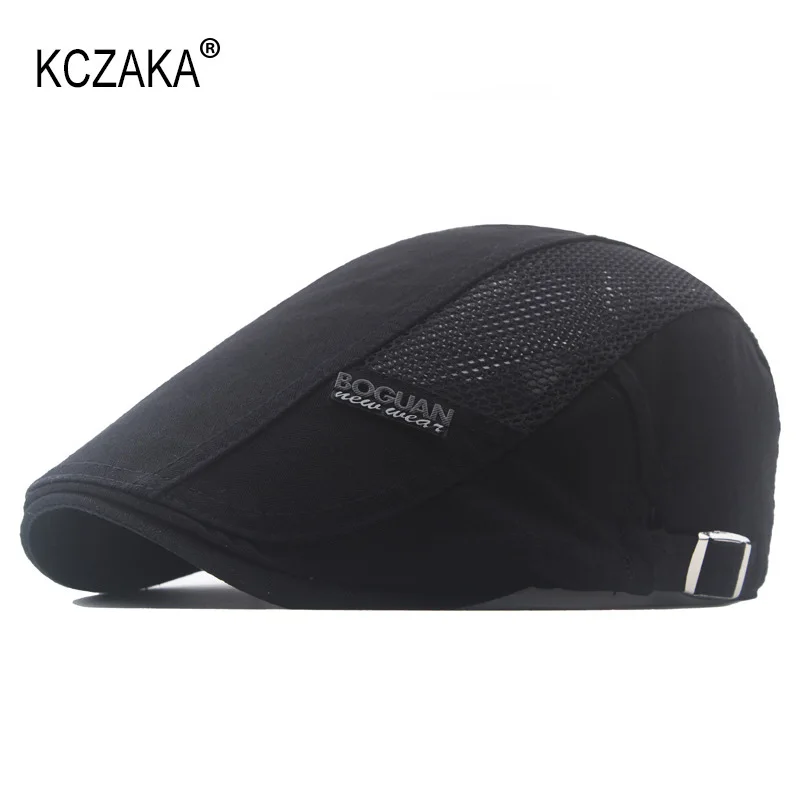 Brand Mens Cotton Flat Caps Summer Mesh Breathable Newsboy Cap Retro Casual Unisex Plain Color Berets Dad Hats Adjustable
Brand Mens Cotton Flat Caps Summer Mesh Breathable Newsboy Cap Retro Casual Unisex Plain Color Berets Dad Hats Adjustable