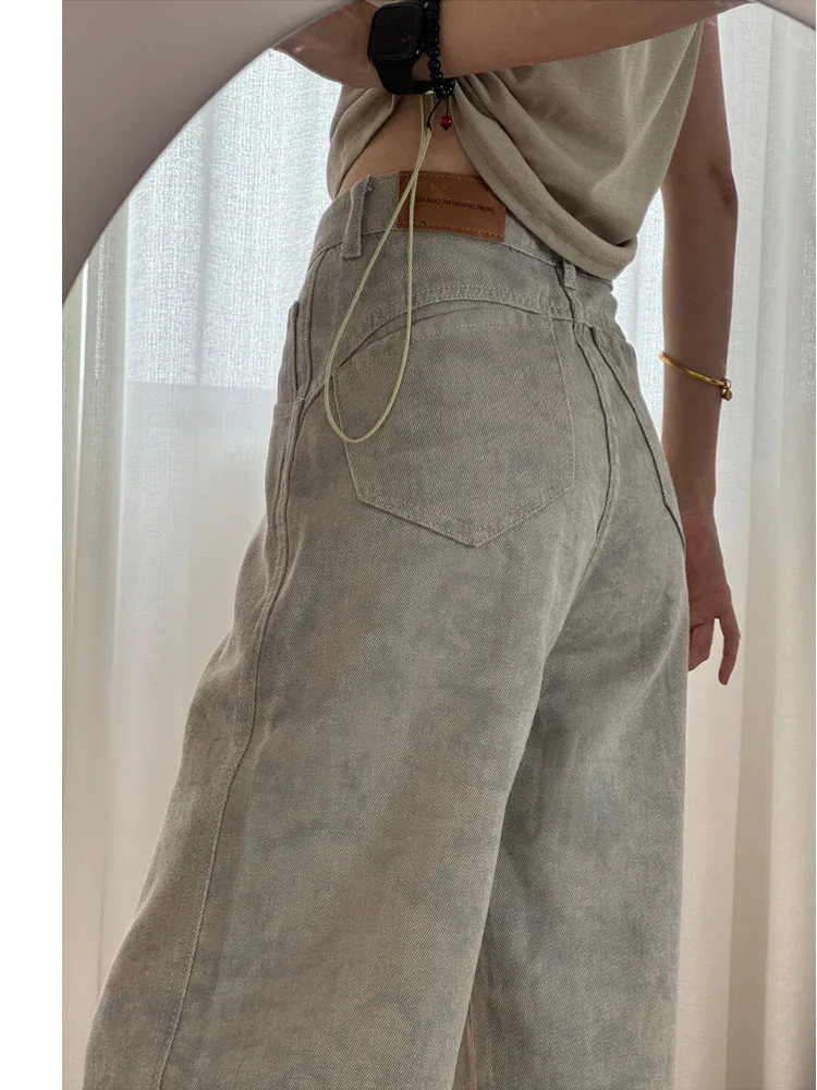 Ретро джинсы с высокой талией и широкими штанинами для женщин, летние, тонкие, новые, с принтом тай-дай, оригинальный дизайн, длиной в пол, прямого кроя
Ретро джинсы с высокой талией и широкими штанинами для женщин, летние, тонкие, новые, с принтом тай-дай, оригинальный дизайн, длиной в пол, прямого кроя