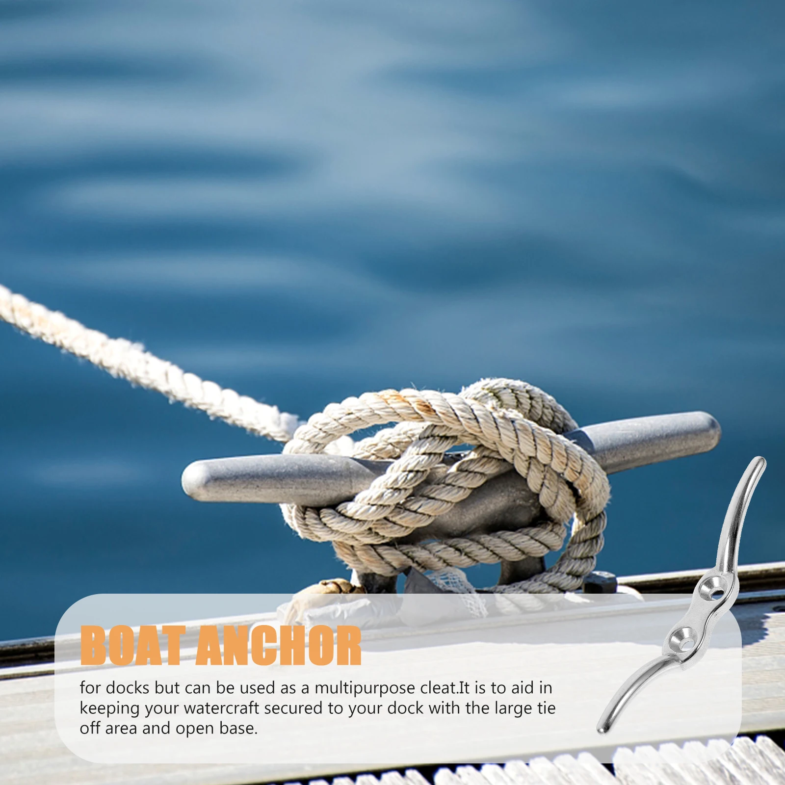 2pcs Stainless Steel Dock Deck Rope Cleat Flagpole Hook Boat Anchor Yacht Marine Multipurpose Cleat Large Tie Off Area Open
2pcs Stainless Steel Dock Deck Rope Cleat Flagpole Hook Boat Anchor Yacht Marine Multipurpose Cleat Large Tie Off Area Open