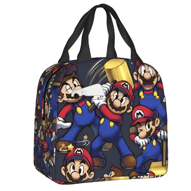 Custom M-Marioed Thermal Insulated Lunch Bags Women Funny Cartoon Portable Lunch Tote for School Storage Food Box
Custom M-Marioed Thermal Insulated Lunch Bags Women Funny Cartoon Portable Lunch Tote for School Storage Food Box
