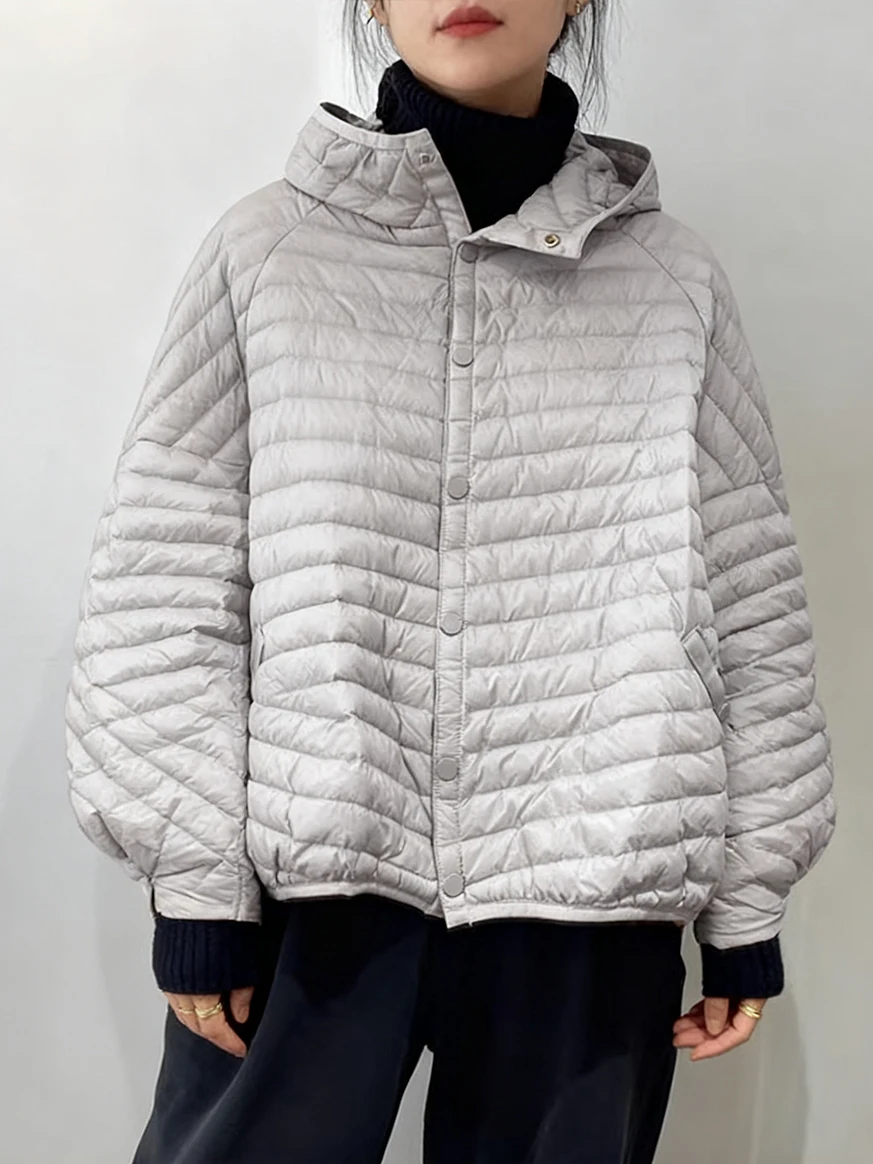 Slim Fit Lightweight Hooded down Cotton Jaet Women's 2025 New Winter Coat Versatile Casual Long Sve Single Button Closure
Slim Fit Lightweight Hooded down Cotton Jaet Women's 2025 New Winter Coat Versatile Casual Long Sve Single Button Closure