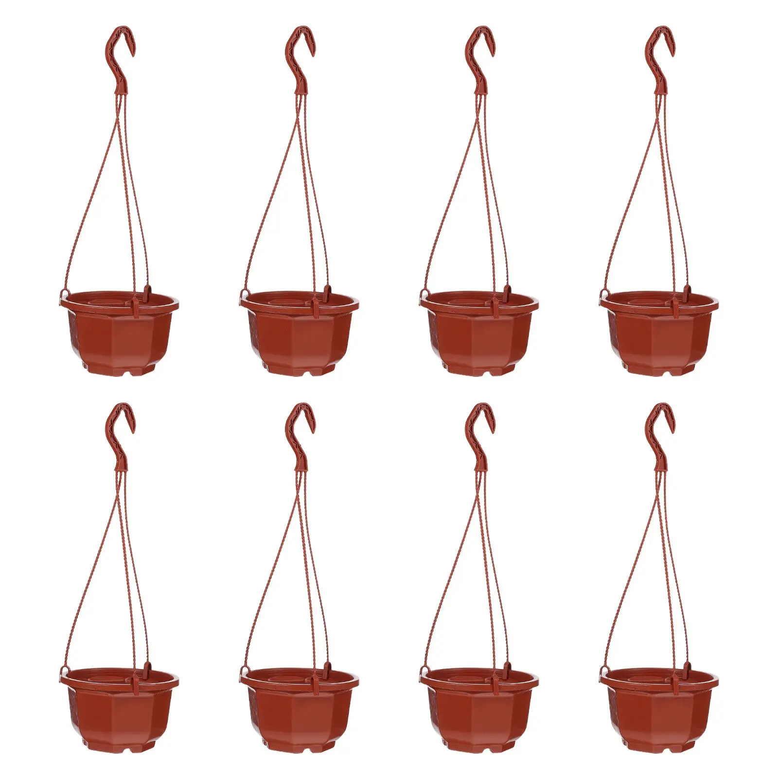 8 Pcs Plastic Flower Pots Mini Octagonal Hanging Durable Thick Material Garden Planters Decor balcony PP Containers
8 Pcs Plastic Flower Pots Mini Octagonal Hanging Durable Thick Material Garden Planters Decor balcony PP Containers