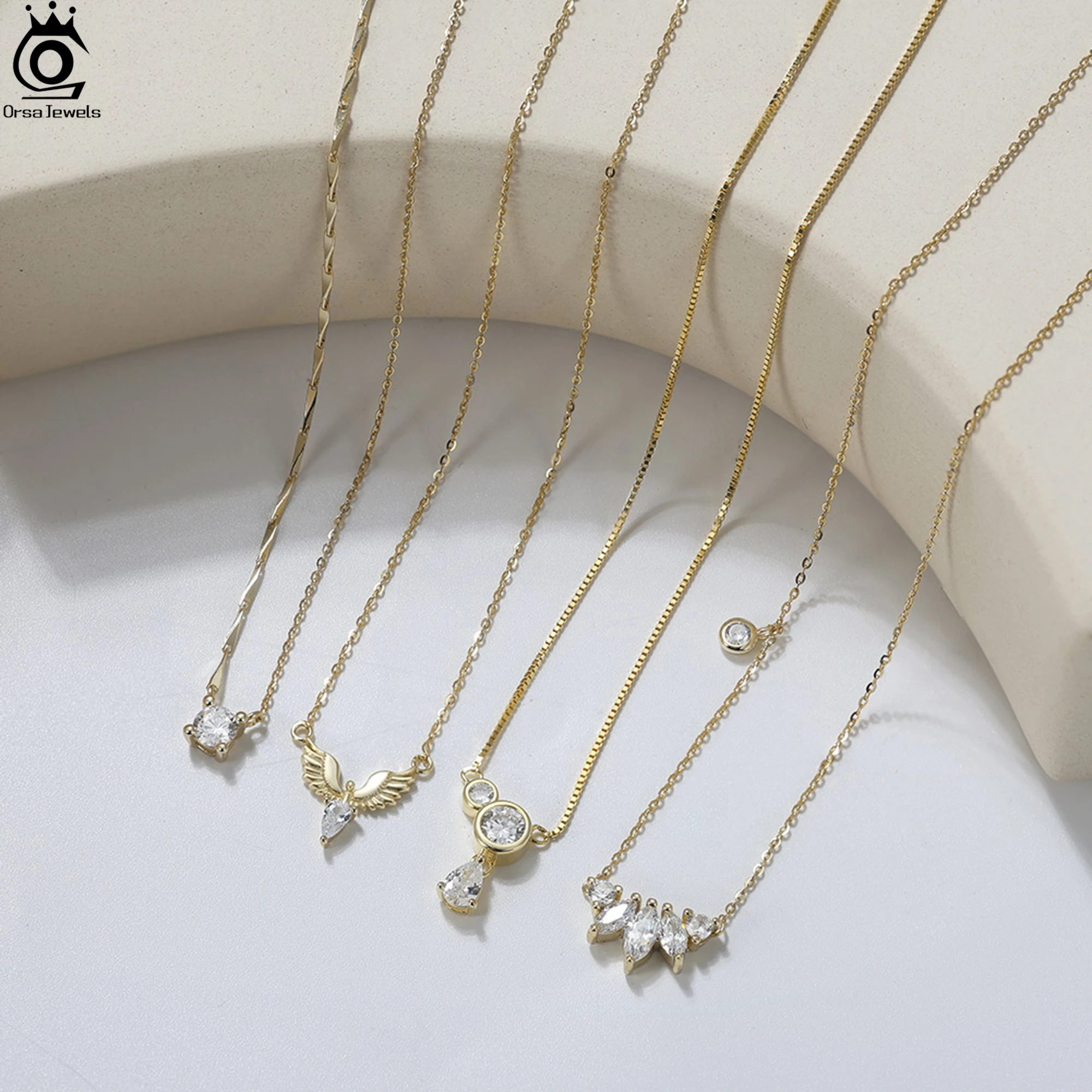 ORSA JEWELS S925 Silver Pendant Necklace With Square Zirconia Decoration O-Chain & Bamboo Link Chain Strand Neck Jewelry APN46
ORSA JEWELS S925 Silver Pendant Necklace With Square Zirconia Decoration O-Chain & Bamboo Link Chain Strand Neck Jewelry APN46