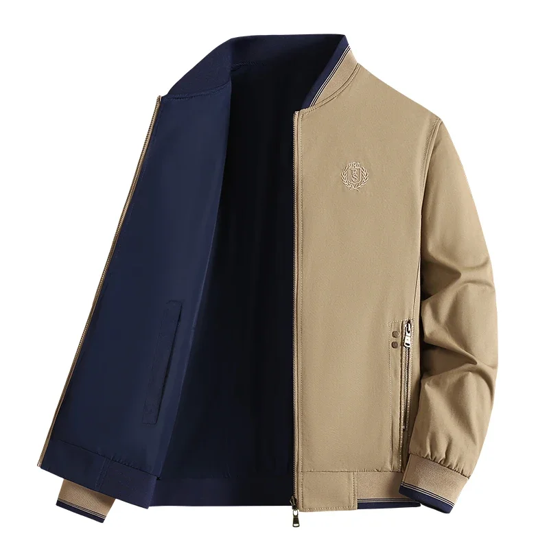 double side wear Men's High-quality Brand Jacket Autumn spring High-end Business Leisure Fashion Outdoor Sports Windproof Jacket
double side wear Men's High-quality Brand Jacket Autumn spring High-end Business Leisure Fashion Outdoor Sports Windproof Jacket
