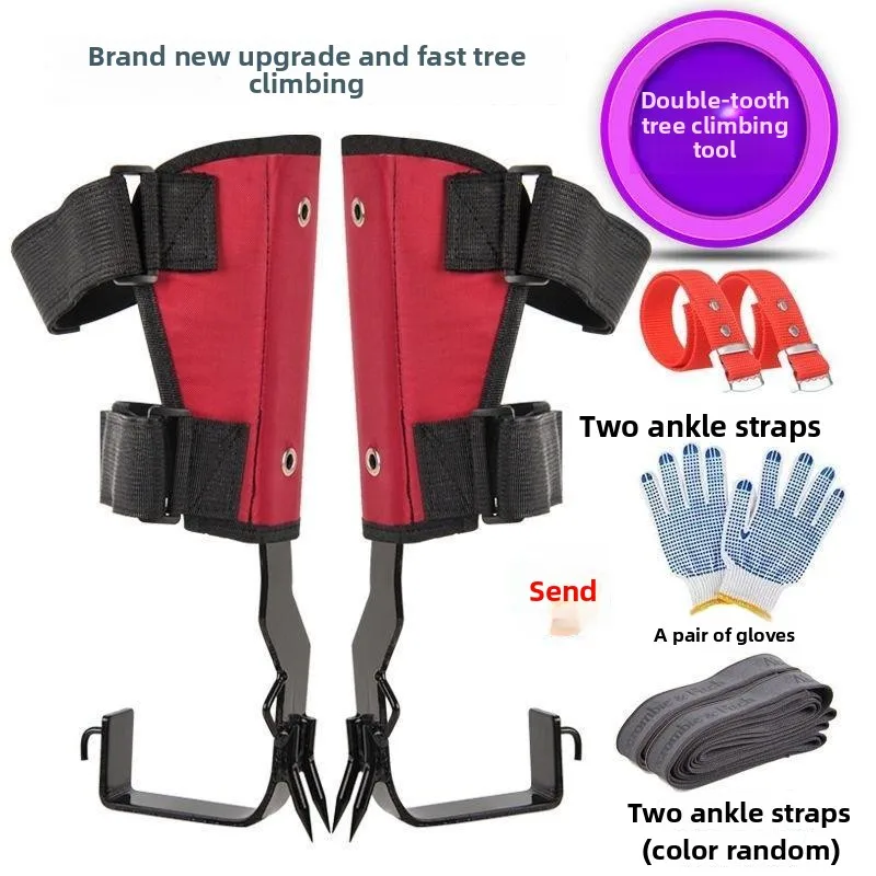 Professional Tree Climbing Gear Large Crutch Anti-Slip Foot Spikes Universal Cat Claw Gaffs for Outdoor Big Tree Climbing
Professional Tree Climbing Gear Large Crutch Anti-Slip Foot Spikes Universal Cat Claw Gaffs for Outdoor Big Tree Climbing