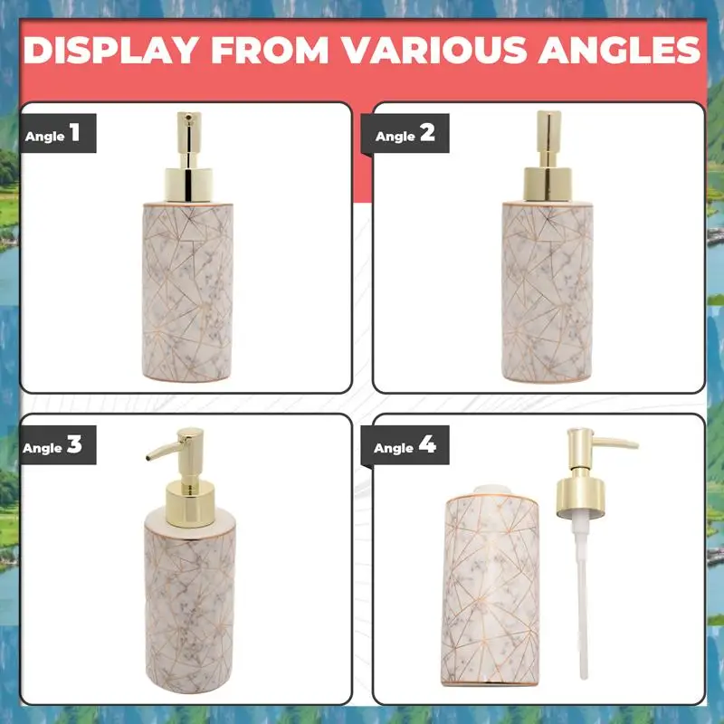The 300Ml Stylish Hotel Bathroom Marble Lotion Shampoo Liquid Soap Dispenser Pump Storage Bottle
The 300Ml Stylish Hotel Bathroom Marble Lotion Shampoo Liquid Soap Dispenser Pump Storage Bottle