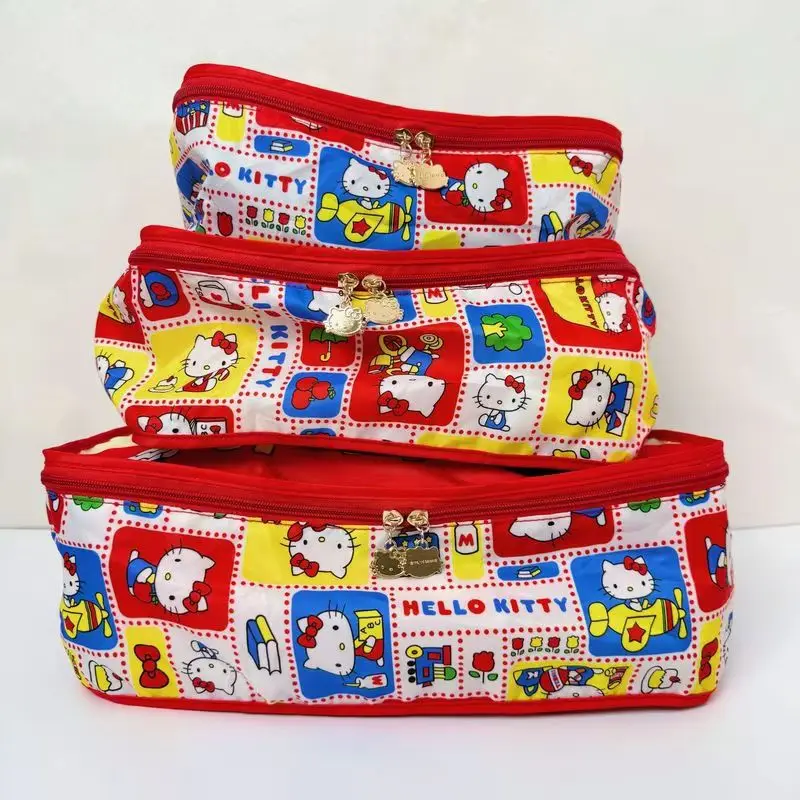 3pcs/Set Kawaii Hello Kitty Storage Bags Cartoon Portable Travel Organizer For Shoes Socks Clothes - Cute Home Storage Solution 
3pcs/Set Kawaii Hello Kitty Storage Bags Cartoon Portable Travel Organizer For Shoes Socks Clothes - Cute Home Storage Solution