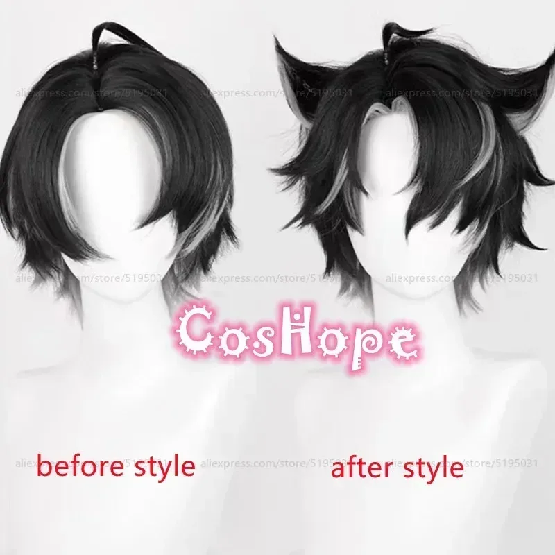 Wriothesley Cosplay Wig 30cm Black Gradient Gray Cosplay Anime Cosplay Wig Heat Resistant Synthetic Wigs
Wriothesley Cosplay Wig 30cm Black Gradient Gray Cosplay Anime Cosplay Wig Heat Resistant Synthetic Wigs