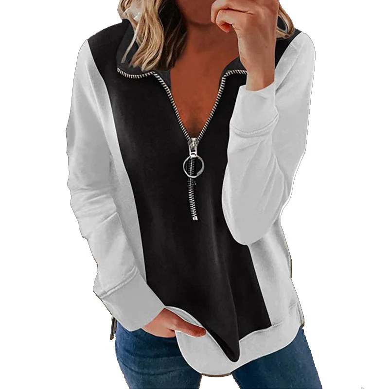 Oversized Zipper Sweatshirt Women Spring Autumn New Thin Patchwork Print Hoodie Female Korean Style Loose Chic Long Sleeved Tops
Oversized Zipper Sweatshirt Women Spring Autumn New Thin Patchwork Print Hoodie Female Korean Style Loose Chic Long Sleeved Tops