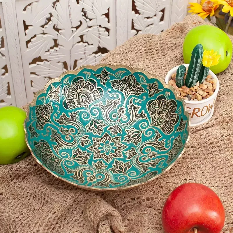 Universe Grocery Store Hand Painted Brass Fruit Plate Household Coffee Table Dried Fruit Plate Decorative Decoration
Universe Grocery Store Hand Painted Brass Fruit Plate Household Coffee Table Dried Fruit Plate Decorative Decoration