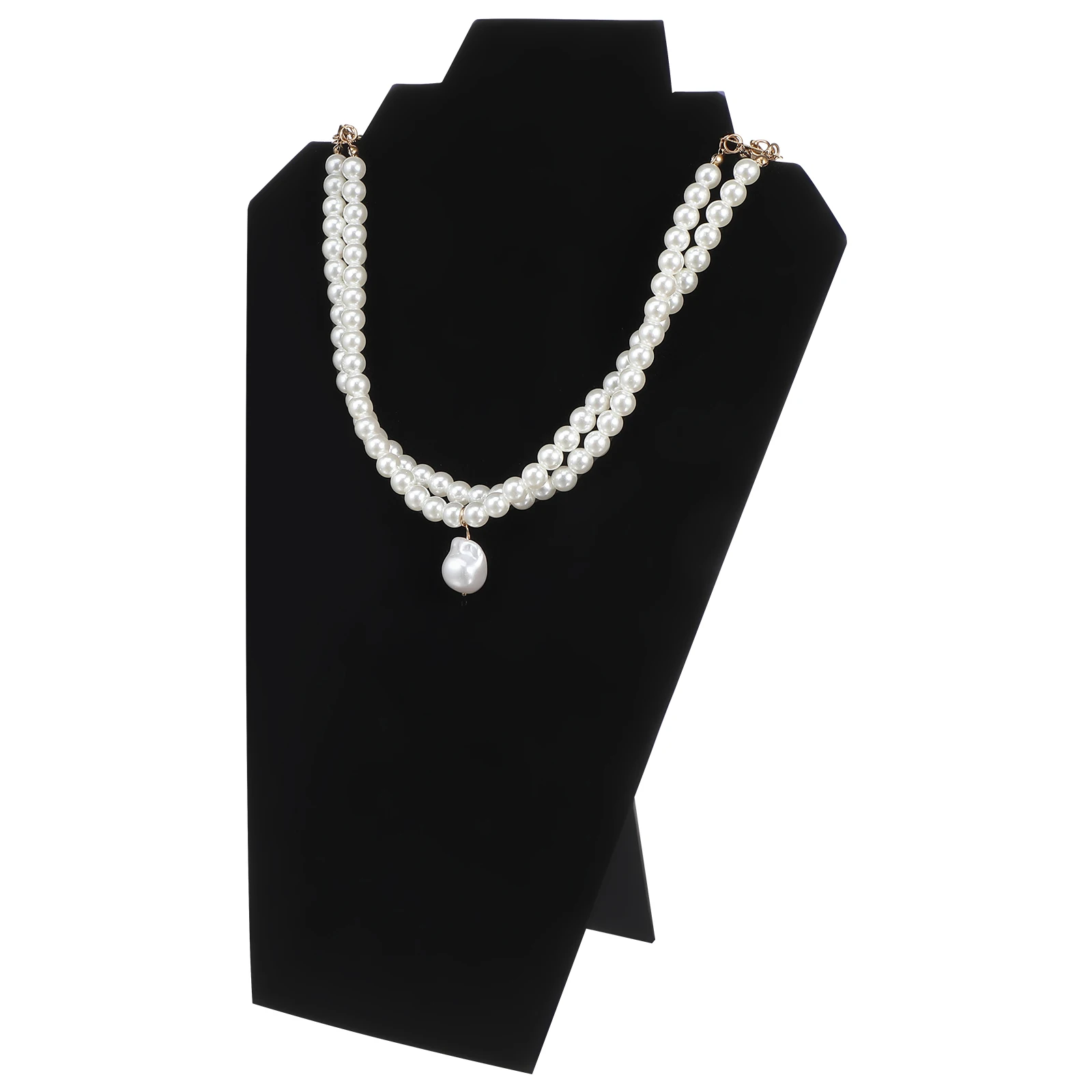 Black Jewelry Necklace Display Stand Multi-Layered Organizer For Necklaces Pendant Storage Rack Retail Home (Middle Size)
Black Jewelry Necklace Display Stand Multi-Layered Organizer For Necklaces Pendant Storage Rack Retail Home (Middle Size)
