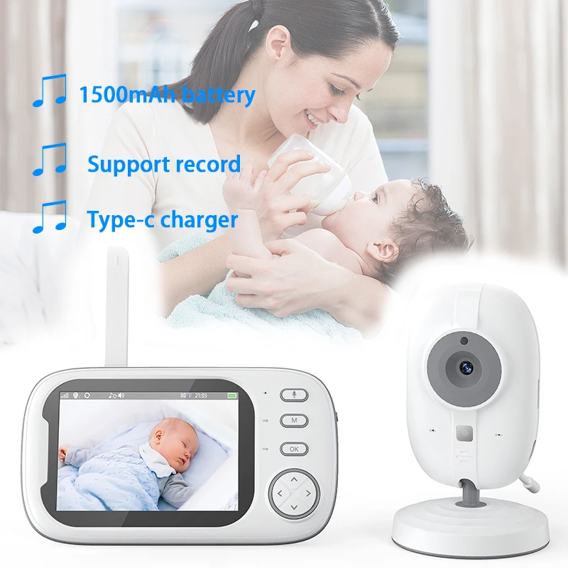 Baby monitor Wireless Camera 3.5"Color HD Digital Two-way Audio Caregiver Video Night Vision Child Safety Surveillance
Baby monitor Wireless Camera 3.5"Color HD Digital Two-way Audio Caregiver Video Night Vision Child Safety Surveillance