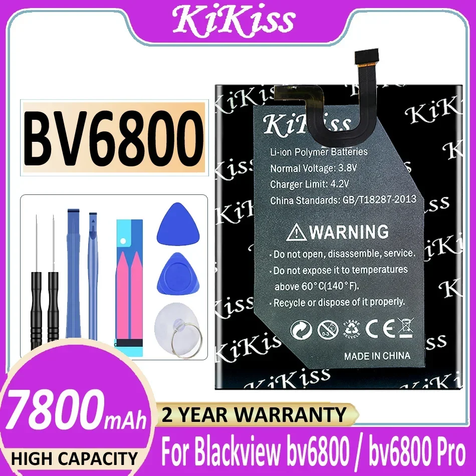 Mobile Phone Battery 7800mAh For Blackview bv6800 bv6800 Pro bv6800Pro IP68 Waterproof MT6750T
Mobile Phone Battery 7800mAh For Blackview bv6800 bv6800 Pro bv6800Pro IP68 Waterproof MT6750T