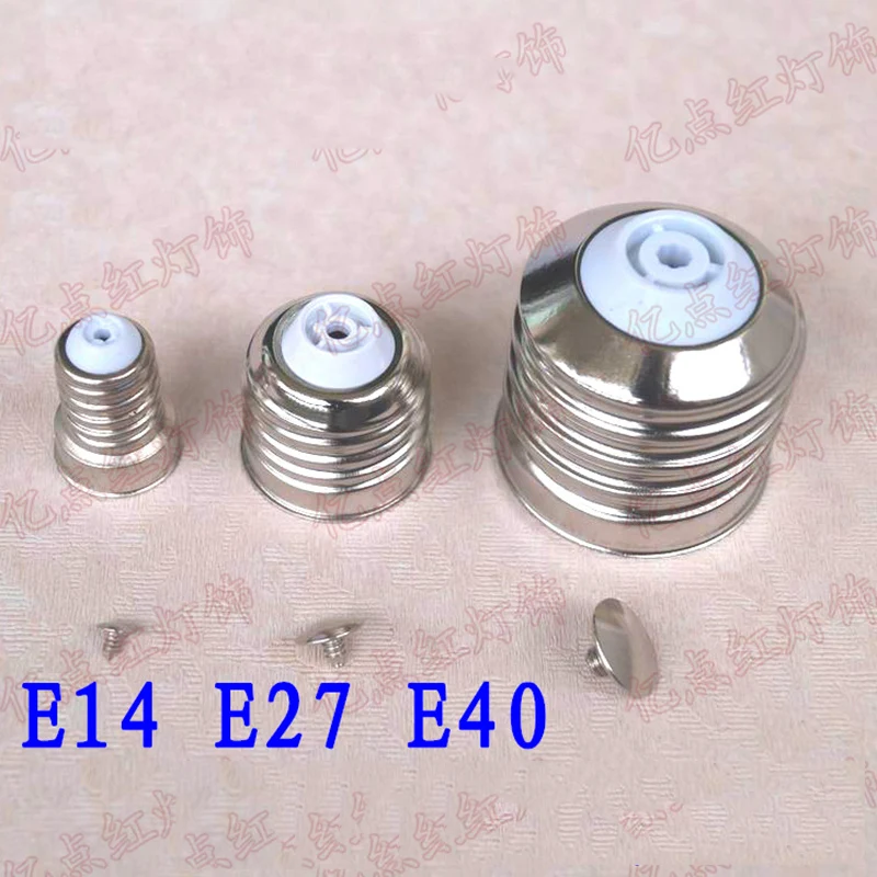 E12 E14 E26 E27 E40 Solderless Lamp Holder Aluminum Copper Iron Plating Metal Lamp Head LED Energy Saving Lighting Accessories
E12 E14 E26 E27 E40 Solderless Lamp Holder Aluminum Copper Iron Plating Metal Lamp Head LED Energy Saving Lighting Accessories