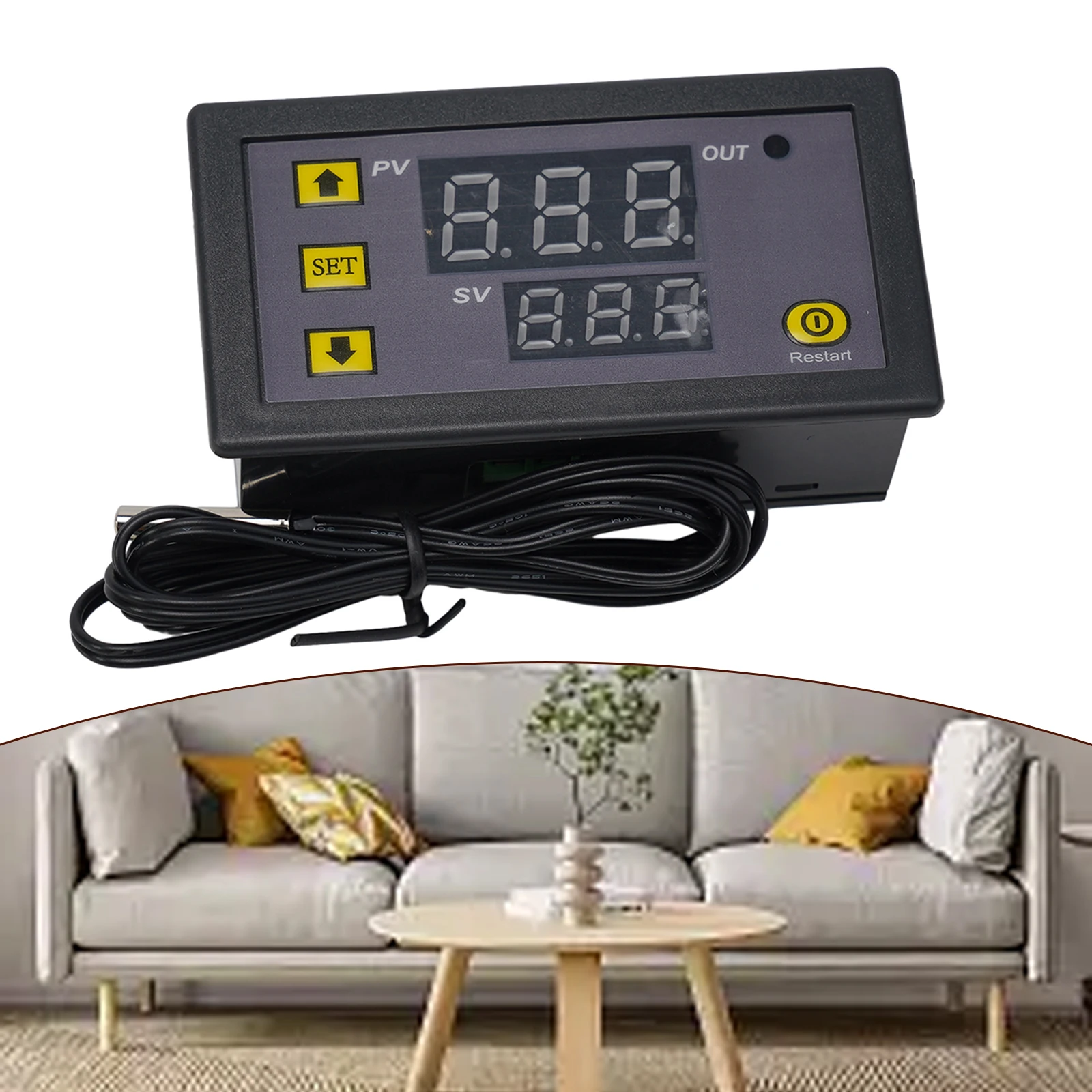 Thermostat Programmable Temperature Controller for Heating and Cooling with LED Display and Calibration Function
Thermostat Programmable Temperature Controller for Heating and Cooling with LED Display and Calibration Function