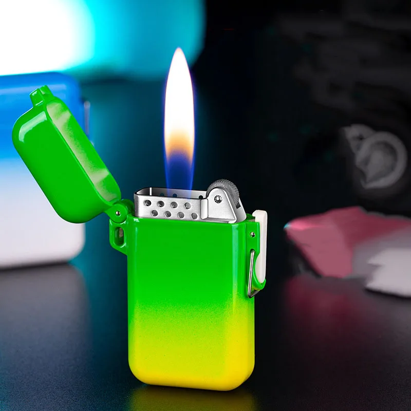 Gradient Candy Color Cigarette Lighter Fashion Butane Torch Lighters Creative Grinding Wheel Kerosene Lighters
Gradient Candy Color Cigarette Lighter Fashion Butane Torch Lighters Creative Grinding Wheel Kerosene Lighters