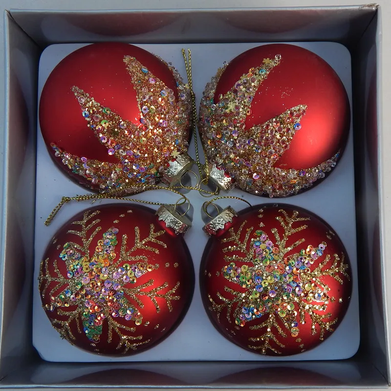 8pcs/pack Diameter=8cm Red Series Glass Ball Christmas Tree Pendant Hand Painting Hanging Decorative Globe
8pcs/pack Diameter=8cm Red Series Glass Ball Christmas Tree Pendant Hand Painting Hanging Decorative Globe