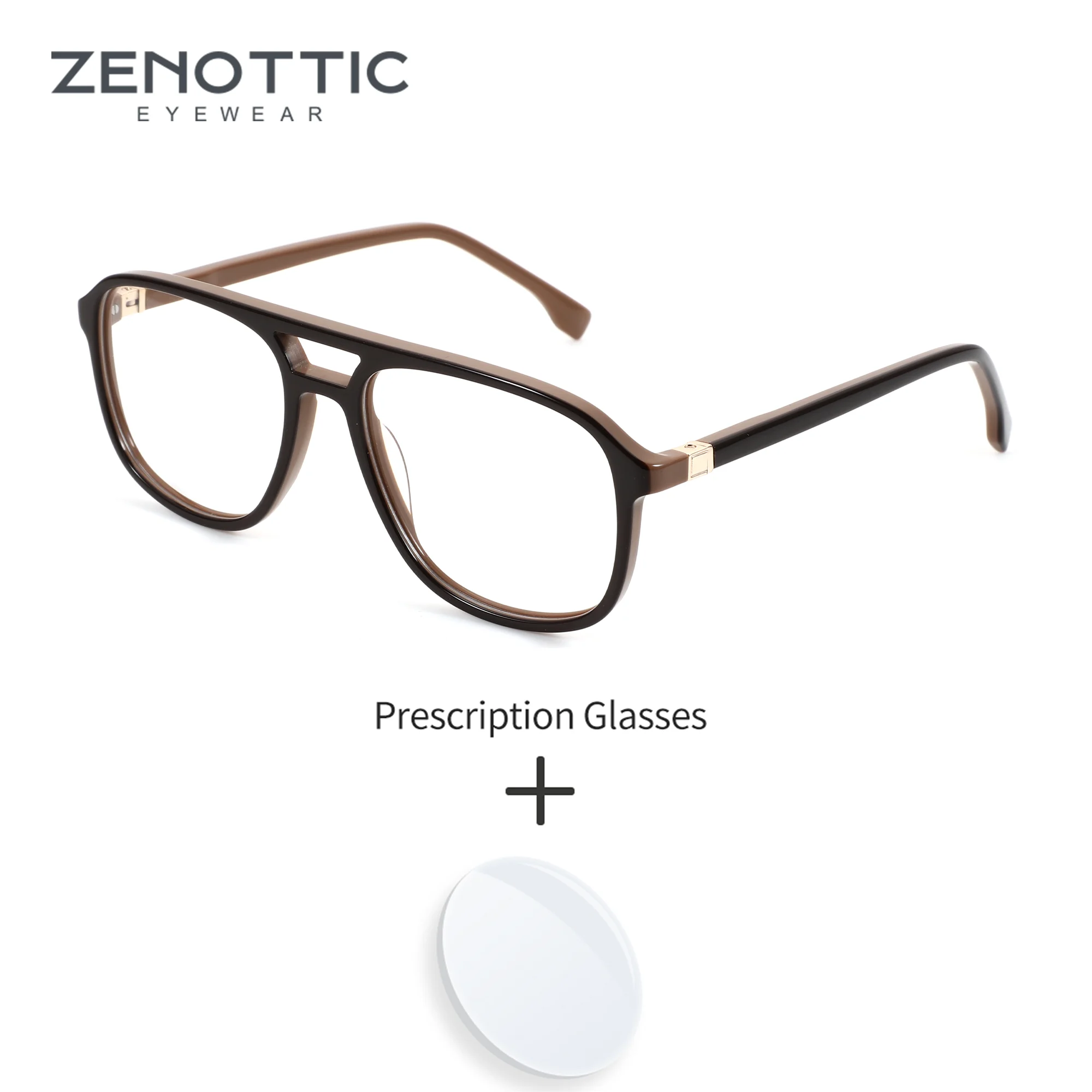 ZENOTTIC XL Size Custom Prescription Glasses Men Pilot Acetate Progressive Lenses For Myopia With Blue Light Blocking Optical
ZENOTTIC XL Size Custom Prescription Glasses Men Pilot Acetate Progressive Lenses For Myopia With Blue Light Blocking Optical