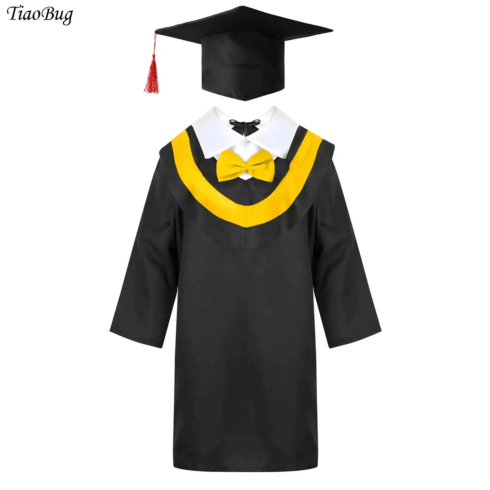 Выпускное платье для мальчиков и девочек, халат для дошкольников, начальной школы, униформа с кепкой с кисточками, наряд для ролевых игр для студентов, костюм бакалавра
Выпускное платье для мальчиков и девочек, халат для дошкольников, начальной школы, униформа с кепкой с кисточками, наряд для ролевых игр для студентов, костюм бакалавра
