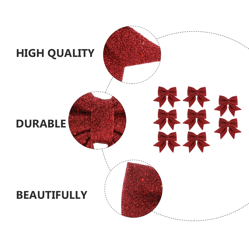 8 Pcs Bow Decoration Wreath Bows Christmas Ribbons Window Glitter Decorative Bowknot Handmade Polyester Bowknots
8 Pcs Bow Decoration Wreath Bows Christmas Ribbons Window Glitter Decorative Bowknot Handmade Polyester Bowknots