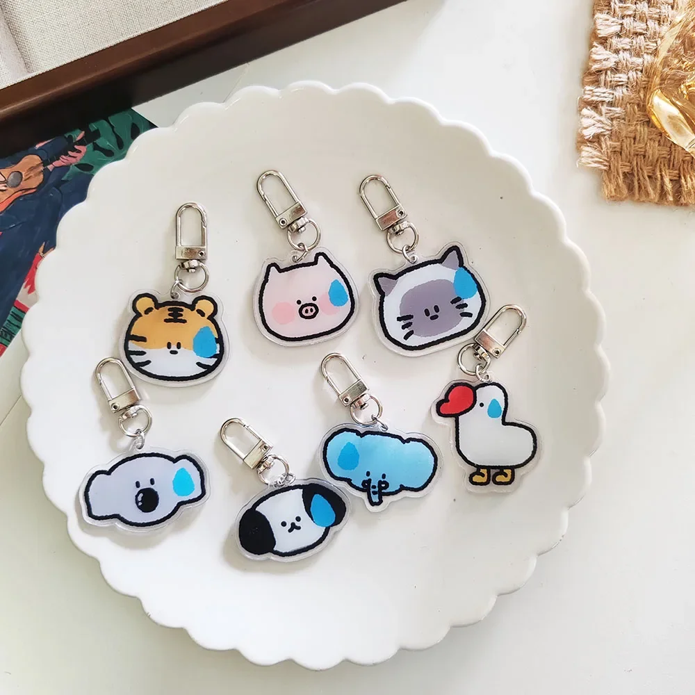 6pc Acrylic Cartoon Funny Animal Keychain Key Chain Car KeyRing Bag Pendant Art Souvenir Women Child Lover Party Favors Gift
6pc Acrylic Cartoon Funny Animal Keychain Key Chain Car KeyRing Bag Pendant Art Souvenir Women Child Lover Party Favors Gift