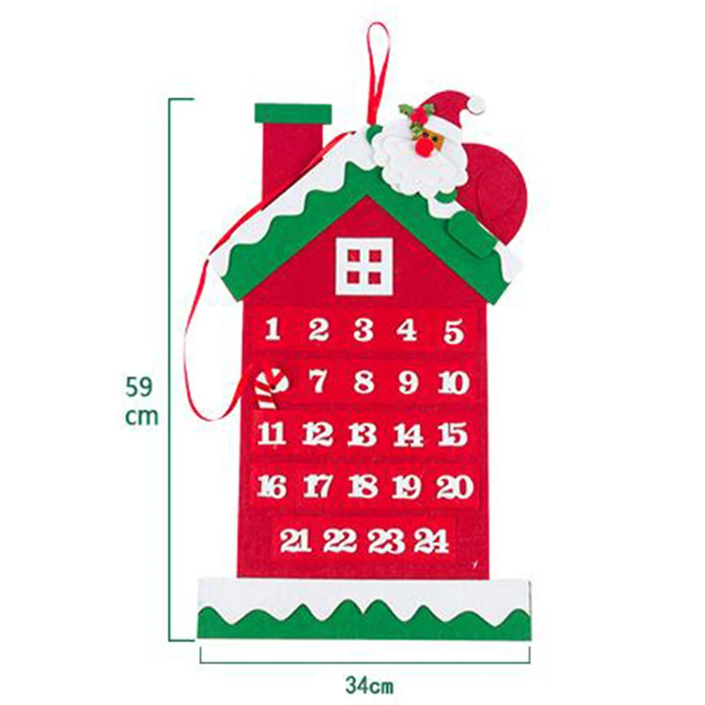 2 pcs Christmas House Hanging Decor Countdown Calendar for Kids DIY naments Felt Fabric Xmas Tree Holiday Supplies
2 pcs Christmas House Hanging Decor Countdown Calendar for Kids DIY naments Felt Fabric Xmas Tree Holiday Supplies