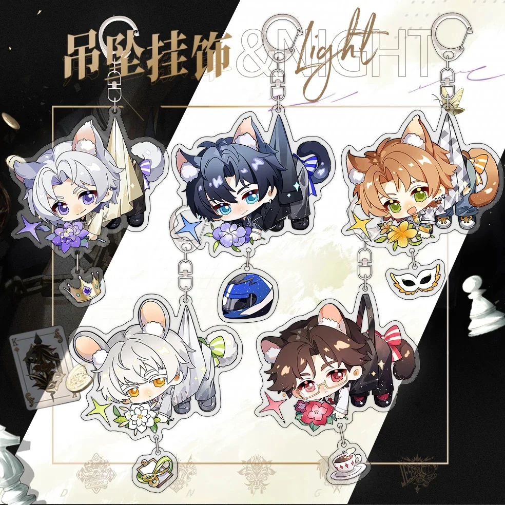 Anime Light and Night Osborn Evan Sariel Charlie Cosplay Double-sided laminated keychain Gift
Anime Light and Night Osborn Evan Sariel Charlie Cosplay Double-sided laminated keychain Gift