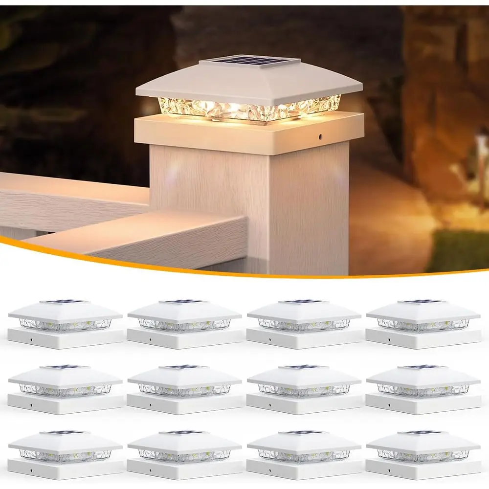 4x4 r Post Lights, 12 Pack White or Wood/Vinyl Posts - IP64 Waterproo, 3000K Warm White LED, No-Wire ence Lights & Deck Lights o
4x4 r Post Lights, 12 Pack White or Wood/Vinyl Posts - IP64 Waterproo, 3000K Warm White LED, No-Wire ence Lights & Deck Lights o