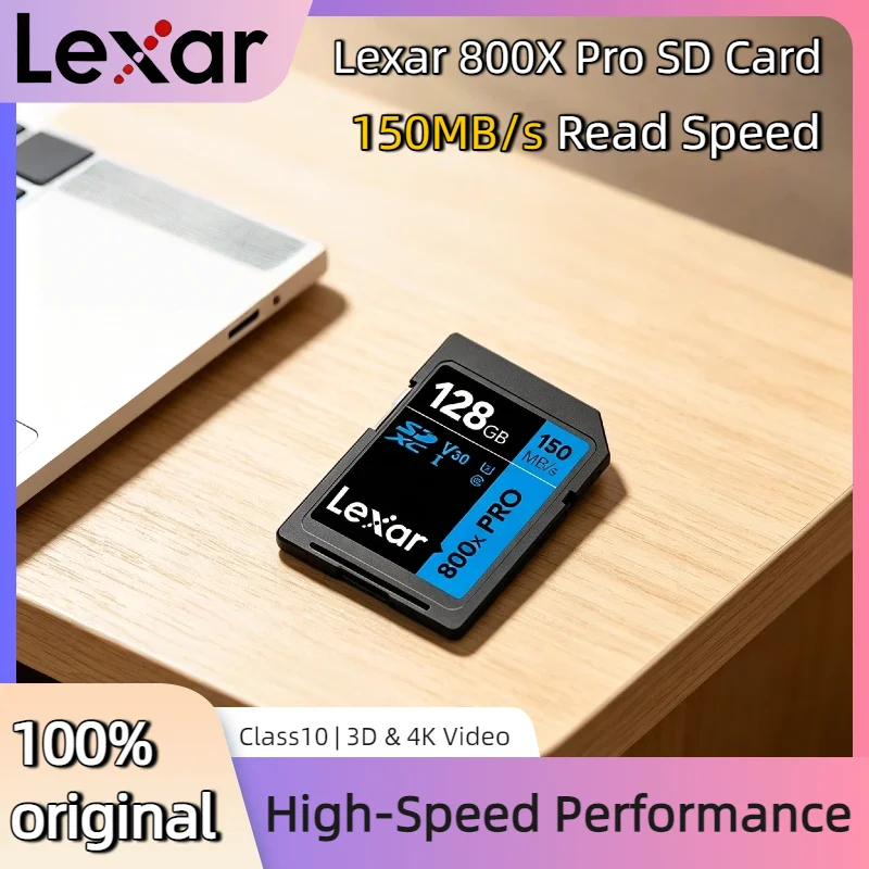 Lexar 128GB 64GB 32GB 256GB 800X Pro SD Card Memory Card Class 10 3D 4K V30 Video High Speed UHS I 150MB/s for Camera Pro
Lexar 128GB 64GB 32GB 256GB 800X Pro SD Card Memory Card Class 10 3D 4K V30 Video High Speed UHS I 150MB/s for Camera Pro