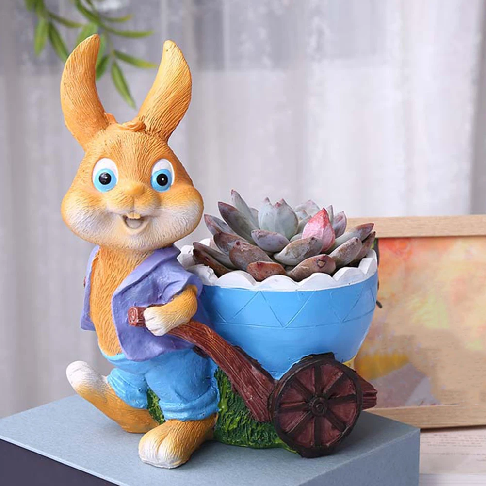 Cartoon Rabbit Statue Planter Resin Flowerpot for Home Decor Small Succulent Cactus Pots Plant Holder Desk Balcony Office
Cartoon Rabbit Statue Planter Resin Flowerpot for Home Decor Small Succulent Cactus Pots Plant Holder Desk Balcony Office