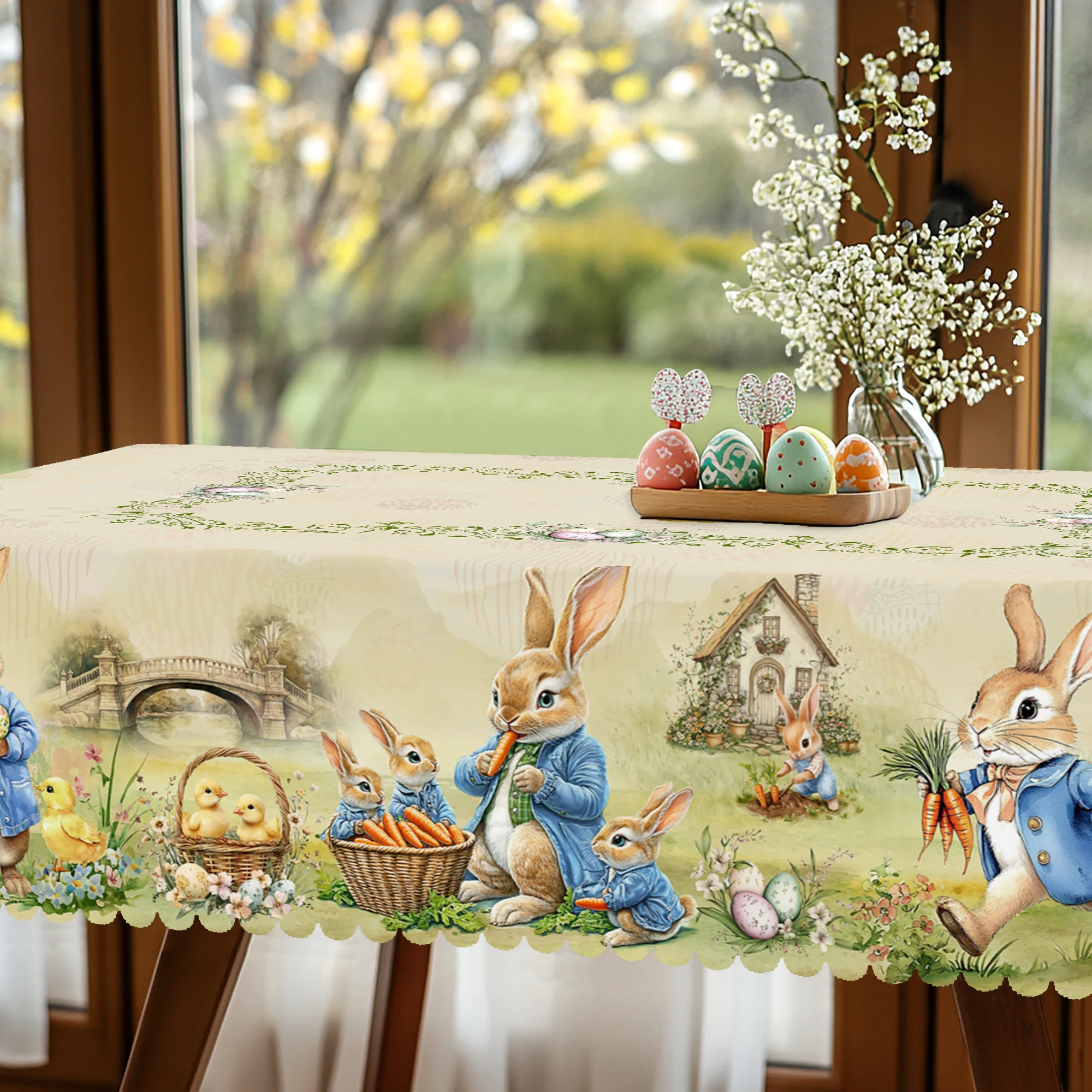 1 шт. круглой скатерти в стиле ретро с пасхальным кроликом, доступны 5 размеров, квадратная скатерть с принтом пасхального яйца, процесс тиснения по краям, свадебное украшение, пасхальное украшение, скатерть для ежедневной кухни, террасы, пасхальное украш
1 шт. круглой скатерти в стиле ретро с пасхальным кроликом, доступны 5 размеров, квадратная скатерть с принтом пасхального яйца, процесс тиснения по краям, свадебное украшение, пасхальное украшение, скатерть для ежедневной кухни, террасы, пасхальное украш
