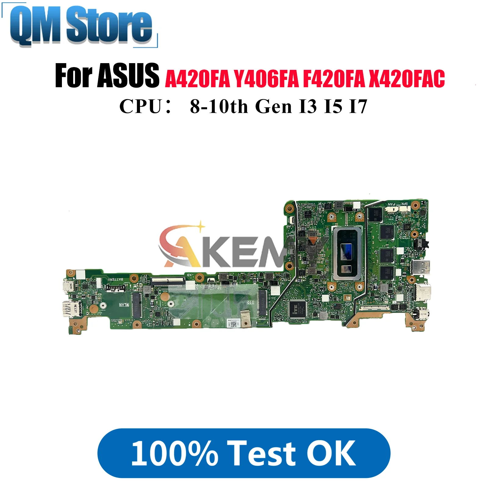 X420FA Материнская плата для ноутбука ASUS VivoBook X420FAC A420FA X420FA F420FA Y406FA X420F Материнская плата с процессором I3 I5 I7 100% тест ОК
X420FA Материнская плата для ноутбука ASUS VivoBook X420FAC A420FA X420FA F420FA Y406FA X420F Материнская плата с процессором I3 I5 I7 100% тест ОК