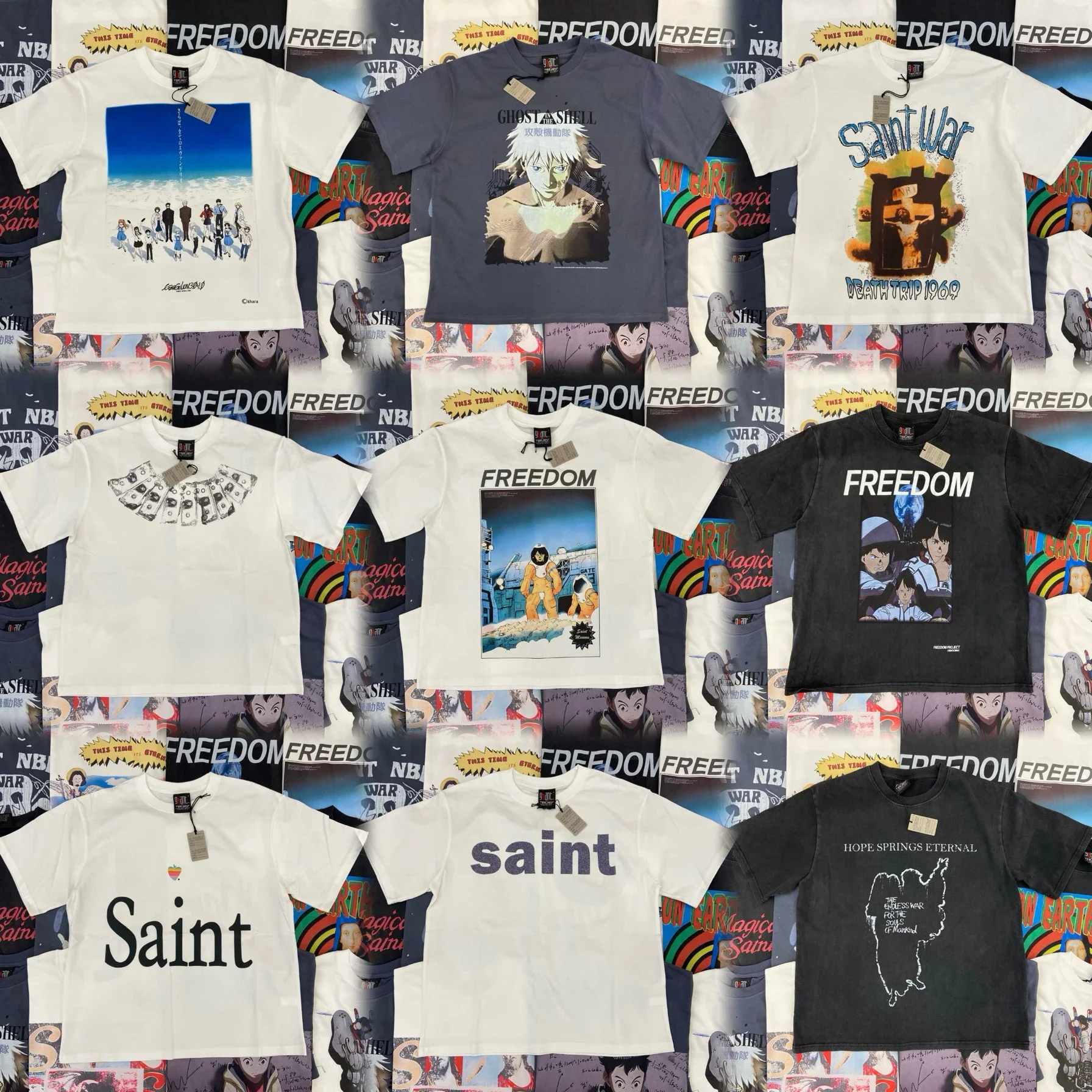 SSSAINT LOUIS 2025 American Retro Wash Water Old Niche Printed Pure Cotton Loose Short-sleeved T-shirt
SSSAINT LOUIS 2025 American Retro Wash Water Old Niche Printed Pure Cotton Loose Short-sleeved T-shirt