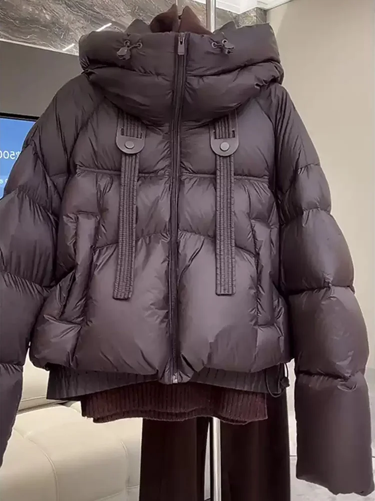 Caramel-Colored Hooded Casual down Cotton Jacket Thickened Winter New Style Women's Fashionable Puff Coat Zipper Closure Long...
Caramel-Colored Hooded Casual down Cotton Jacket Thickened Winter New Style Women's Fashionable Puff Coat Zipper Closure Long...