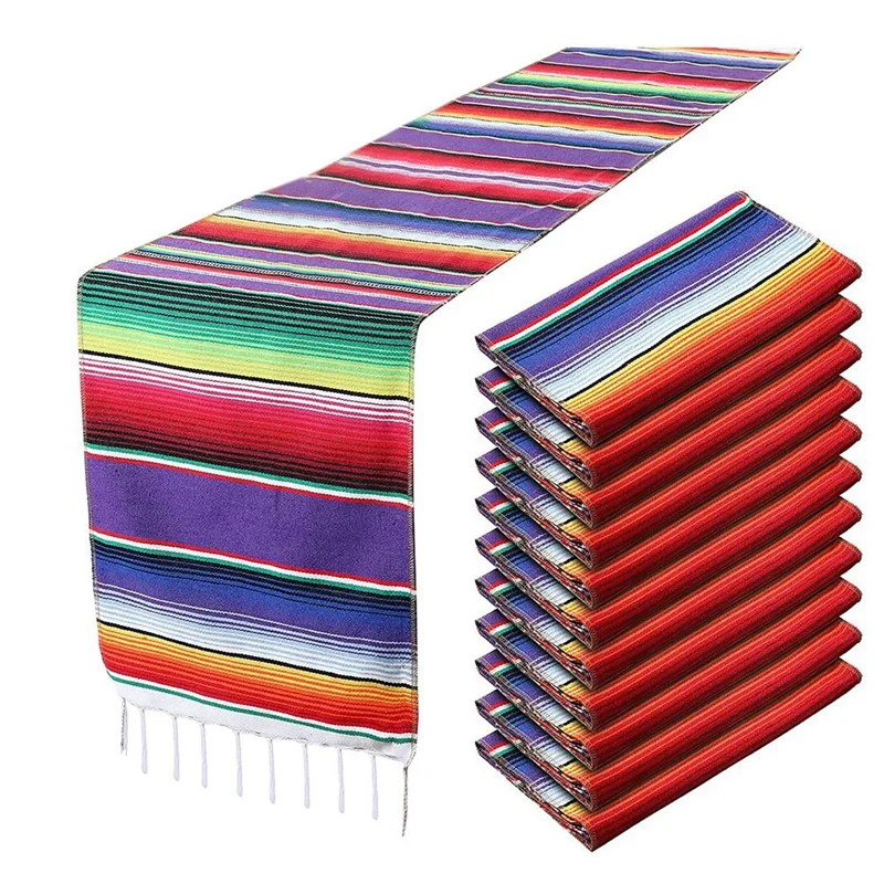 F-T 2Pcs Fringe Cotton Table Runners Mexican Decor 14 X 108 Inch For Mexican Party Wedding Decorations Outdoor Picnics Dining Ta
F-T 2Pcs Fringe Cotton Table Runners Mexican Decor 14 X 108 Inch For Mexican Party Wedding Decorations Outdoor Picnics Dining Ta