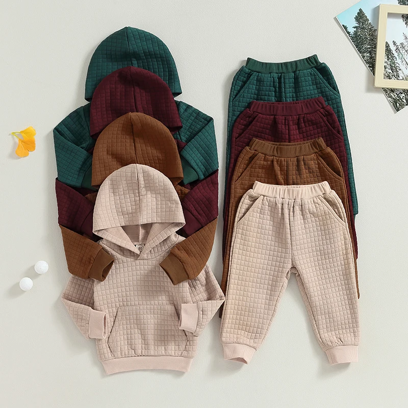 Kids Boys Girls Casual Outfits Solid Color Hoodies Long Sleeve Hooded Sweatshirts and Elastic Waist Long Pants 2Pcs Clothes Set
Kids Boys Girls Casual Outfits Solid Color Hoodies Long Sleeve Hooded Sweatshirts and Elastic Waist Long Pants 2Pcs Clothes Set