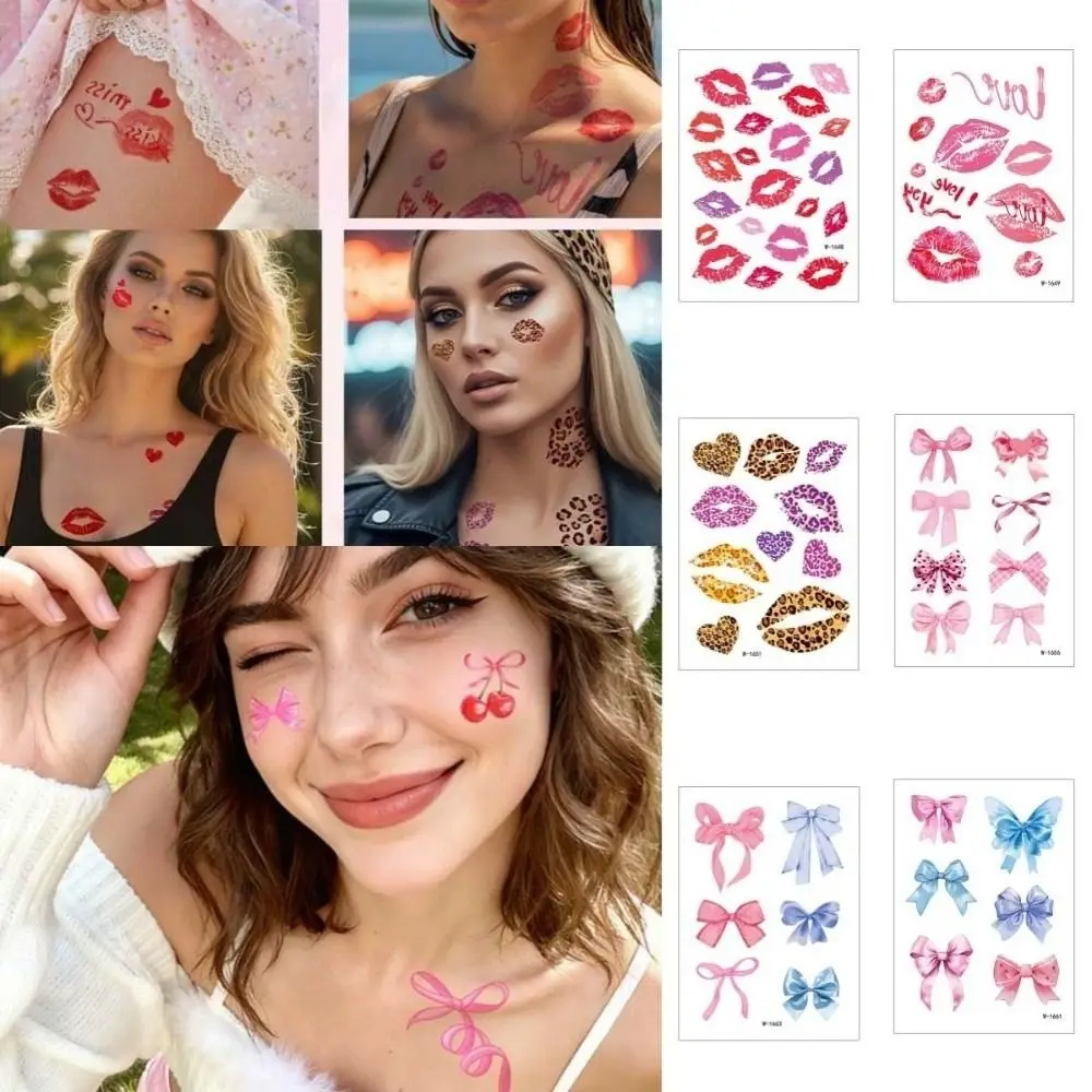 Waterproof Valentine Day Kiss Lip Stickers Leopard Print Disposable Lips Face Temporary Tattoos Kiss Lip Shape Funny
Waterproof Valentine Day Kiss Lip Stickers Leopard Print Disposable Lips Face Temporary Tattoos Kiss Lip Shape Funny