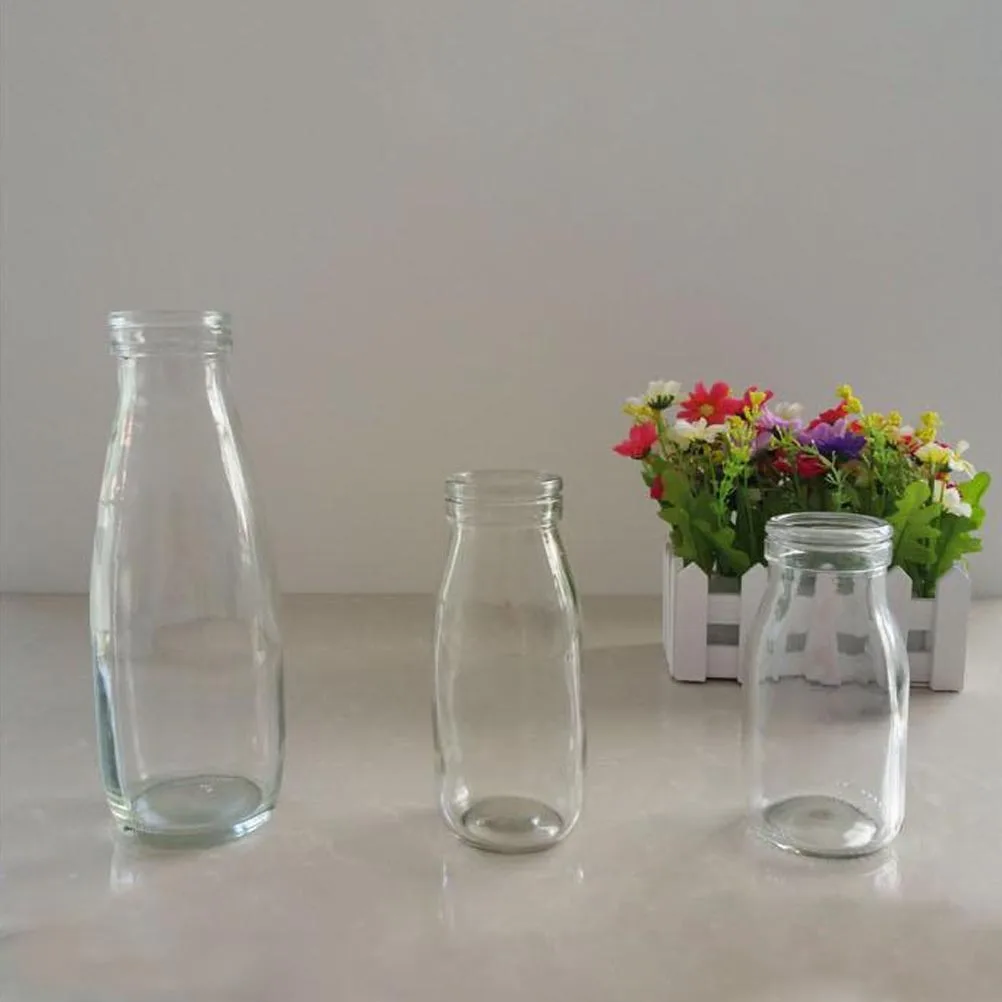 4Pcs 500ml High-Quality Glass Milk Yogurt Bottles Transparent Beverage Containers Easy to Clean Reusable
4Pcs 500ml High-Quality Glass Milk Yogurt Bottles Transparent Beverage Containers Easy to Clean Reusable
