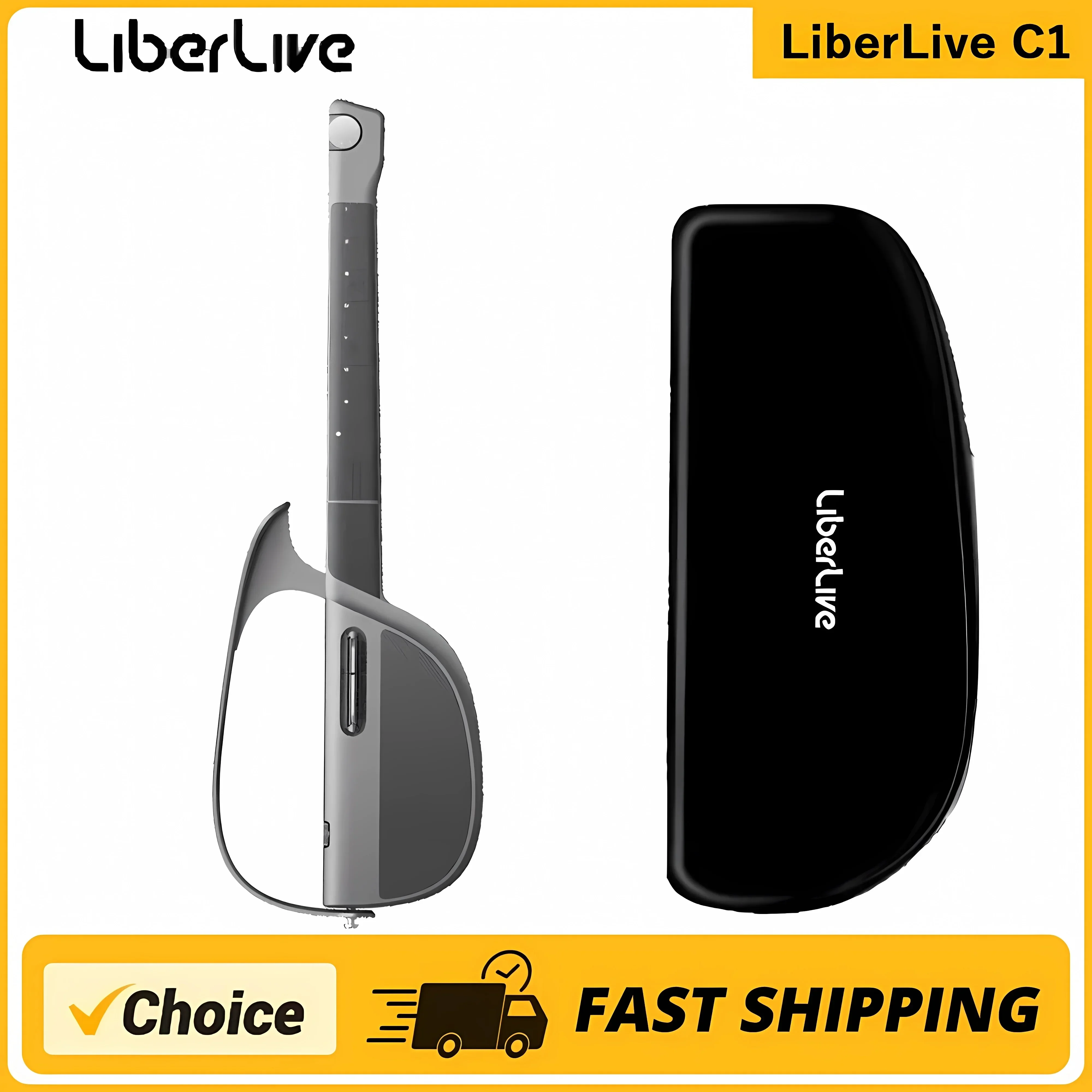 LiberLive C1 Stringless Foldable Smart Travel Guitar Fusion Accompaniment with Guitar Bag Guitar Strap
LiberLive C1 Stringless Foldable Smart Travel Guitar Fusion Accompaniment with Guitar Bag Guitar Strap