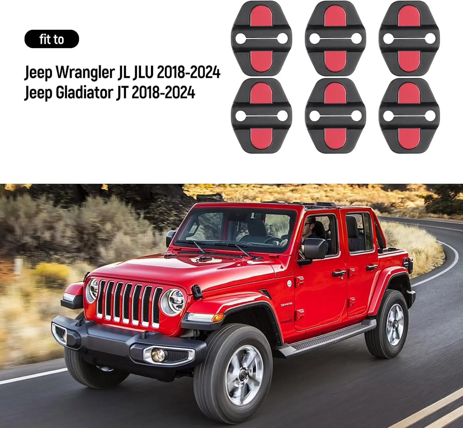 Door Lock Cover Buckle Decor Trim for Jeep Wrangler JL JLU 2018-2025 & Gladiator JT 4XE Car Door Lock Protective Cover ABS Auto
Door Lock Cover Buckle Decor Trim for Jeep Wrangler JL JLU 2018-2025 & Gladiator JT 4XE Car Door Lock Protective Cover ABS Auto