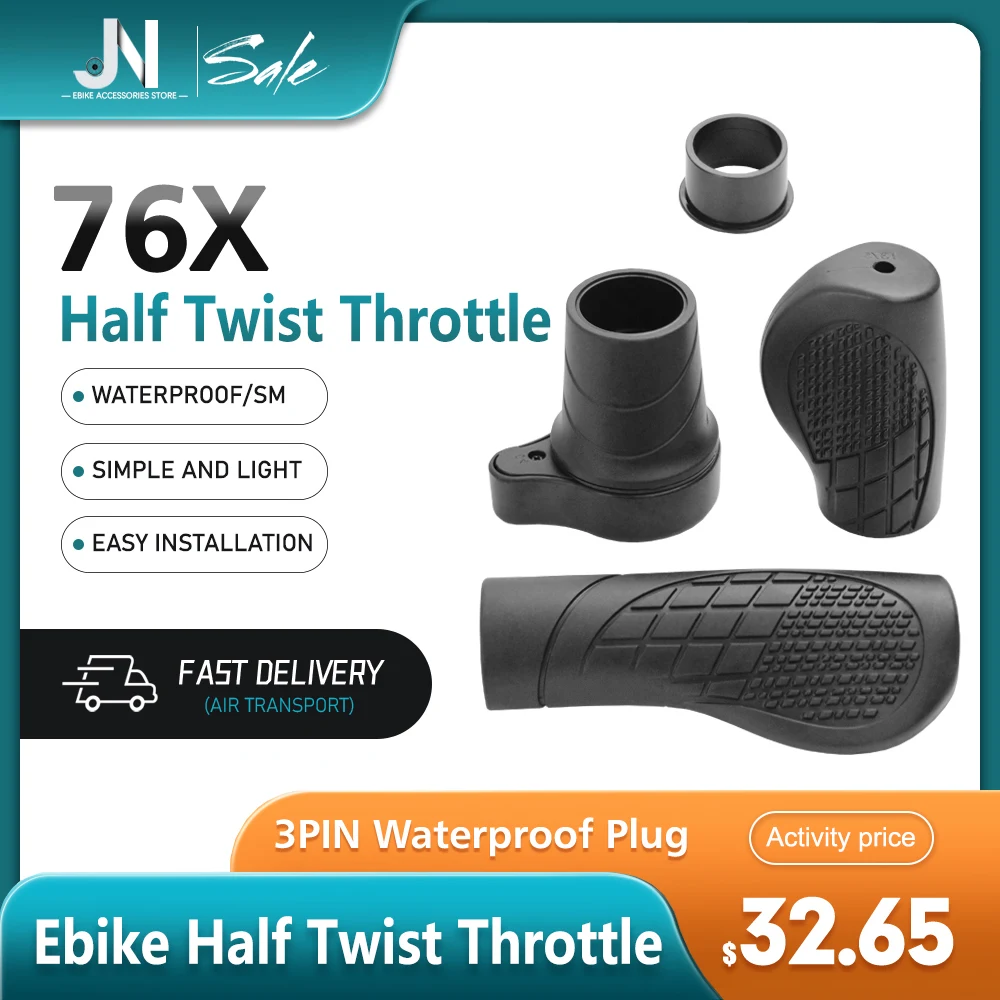 E-bike WuXing 76X Half Twist Дроссельная заслонка 24 В 36 В 48 В 72 В 3-контактный SM Водонепроницаемая заглушка Левая ручка Использование для аксессуаров для электрического велосипеда 
E-bike WuXing 76X Half Twist Дроссельная заслонка 24 В 36 В 48 В 72 В 3-контактный SM Водонепроницаемая заглушка Левая ручка Использование для аксессуаров для электрического велосипеда